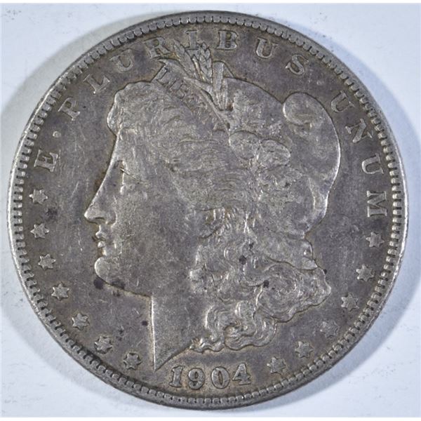 1904 MORGAN DOLLAR CH BU COLOR