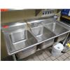 Image 2 : Advance Tabco T9-3-54-X Stainless Steel 3-Basin Sink 60"x25"x37"