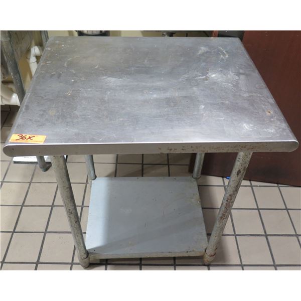 Metal Work Table w/ Undershelf 24"x30"x31"H