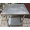 Image 1 : Metal Work Table w/ Undershelf 24"x30"x31"H