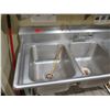 Image 2 : Advance Tabco T9-3-54-X Stainless Steel 3-Basin Sink 60"x25"x37"