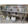 Image 1 : Advance Tabco T9-3-54-X Stainless Steel 3-Basin Sink 60"x25"x37"