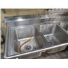 Image 2 : Advance Tabco T9-3-54-X Stainless Steel 3-Basin Sink 60"x25"x37"