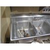 Image 2 : Advance Tabco T9-3-54-X Stainless Steel 3-Basin Sink 60"x25"x37"