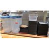 Image 1 : Multiple Storage Containers, Serving Trays, Cork-Filled Cocktail Trays, etc (Some Lids)