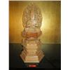 Image 2 : Thai Buddha Figure w/ Charity Box & Horse Plaque 34"H