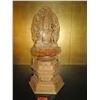 Image 2 : Thai Buddha Figure w/ Charity Box & Dragon/Snake Plaques 34"H