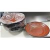 Image 1 : Qty 9 Brown Bowls 11" Diameter