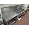 Image 1 : SCF Sparks Custom Fabrication Double Sink w/ Drain & Undershelf 89"x25"x42"