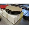 Image 8 : Qty 23 Ruby Collection Square Plates & RAK Metal Fusion Round Dishes