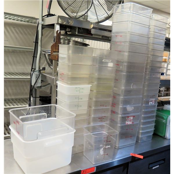 Multiple Plastic Storage Containers - Misc Sizes 4-12 Quart (Some Lids)