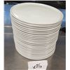 Image 1 : Qty 25 FOH Round White Plates 12.5" Diameter