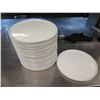 Image 2 : Qty 25 FOH Round White Plates 12.5" Diameter