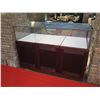 Image 2 : Large 3-Section Display Cabinet w/ Clear Case (no key) 62"x28"x45"H