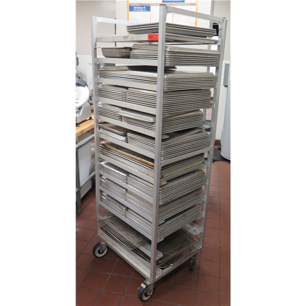 Rolling Cooling Rack w/ Multiple Baking Pans