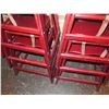 Image 3 : Qty Approx. 6 Red Baby Stackable High Chairs