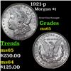 Image 1 : 1921-p Morgan Dollar $1 Grades GEM Unc
