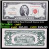 1963 $2 Red Seal United States Note Grades Select CU