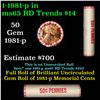 Shotgun Lincoln 1c roll, 1981-p 50 pcs Brandt Wrapper.