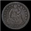 Image 2 : 1856-p Seated Liberty Half Dime 1/2 10c Grades f+