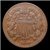 Image 2 : 1870 Two Cent Piece 2c Grades vf+