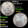 1896-p Morgan Dollar $1 Grades Choice+ Unc