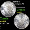 1880-s Morgan Dollar $1 Grades GEM Unc