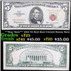 **Star Note** 1963 $5 Red Seal United States Note Grades vf+