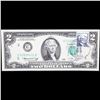 Image 2 : 1976 $2 Federal Reserve Note 1st Day of Issue, with Stamp (Philadelphia, PA) Grades Gem CU