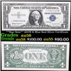 **Star Note** 1957B $1 Blue Seal Silver Certificate Grades Choice AU/BU Slider