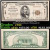 1929 $5 National Currency 'The Mellon National Bank of Pittsburgh PA' Grades vf++