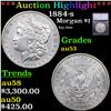 ***Auction Highlight*** 1884-s Morgan Dollar $1 Graded au53 By SEGS (fc)