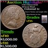 ***Auction Highlight*** 1785 Connecticut African Head Colonial Cent 1c Graded vf35 By SEGS (fc)