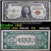 1935A $1 Silver Certificate Hawaii WWII Emergency Currency, Signatures of Julian & Morgenthau Grades