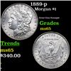 Image 1 : 1889-p Morgan Dollar $1 Grades GEM Unc