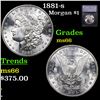 Image 1 : 1881-s Morgan Dollar $1 Graded ms66 BY SEGS