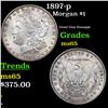 Image 1 : 1897-p Morgan Dollar $1 Grades GEM Unc