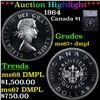 ***Auction Highlight*** 1964 Canada Dollar $1 Graded ms67+ dmpl By SEGS (fc)