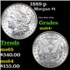 Image 1 : 1889-p Morgan Dollar $1 Grades Choice+ Unc