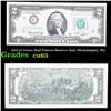 1976 $2 Green Seal Federal Reserve Note (Philadelphia, PA) Grades Gem CU