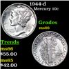 Image 1 : 1944-d Mercury Dime 10c Grades GEM+ Unc