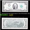 1976 $2 Green Seal Federal Reserve Note (Philadelphia, PA) Grades Gem CU
