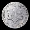 Image 2 : 1852 Three Cent Silver 3cs Grades vg+