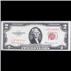 Image 2 : **Star Note** 1953C $2 Red Seal United States Note Grades vf++