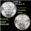 Image 1 : 1886-p Morgan Dollar $1 Grades GEM Unc
