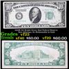 1928B $10 Bright Green Seal Federal Reserve Note (Chicago, IL) Redeemable In Gold Grades vf+