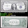 1957 $1 Blue Seal Silver Certificate Grades Choice AU