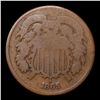 Image 2 : 1865 Plain 5 Two Cent Piece 2c Grades vg, very good