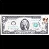Image 2 : 1976 $2 Federal Reserve Note 1st Day of Issue, with Stamp (Philadelphia, PA) Grades Gem CU