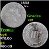 Image 1 : 1852 Three Cent Silver 3cs Grades vg, very good